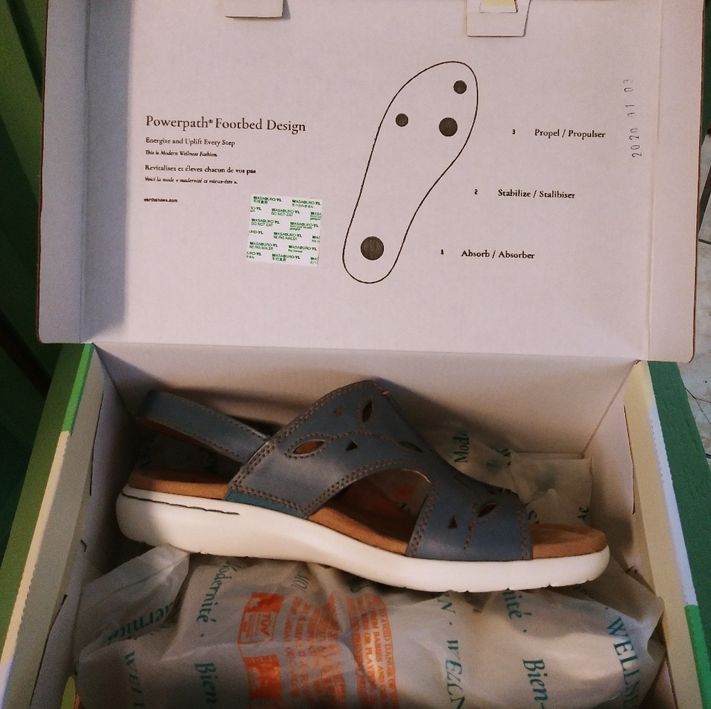 Earth original size 8 leather sandals.  Brand new never been worn